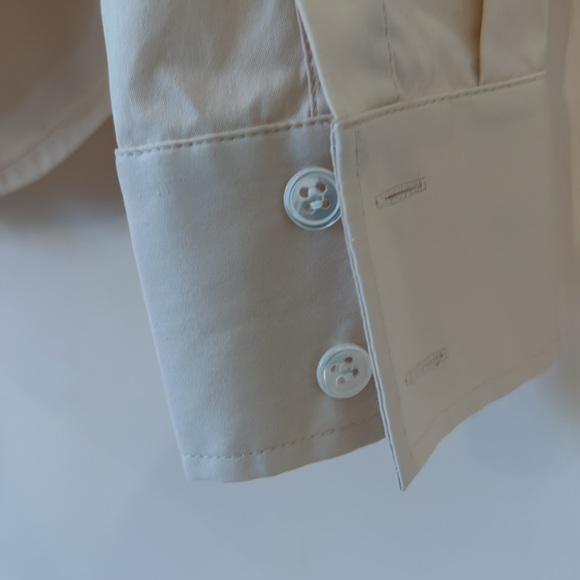 Theory long sleeve blouse, side ruching - Picture 4 of 5